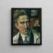 Zelfportret - August Rieger — ingelijst kunstwerk aan de muur