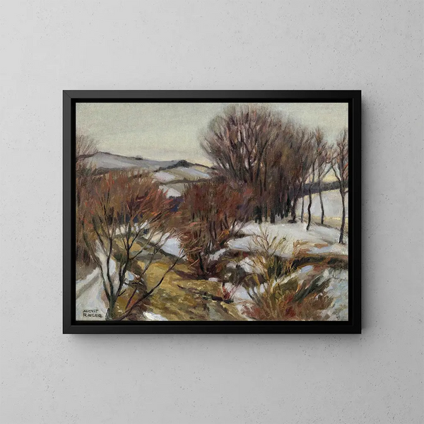 Weidlingbach nabij Klosterneuburg - August Rieger — ingelijst kunstwerk aan de muur