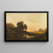 Landschap van de avond - August Seidel — ingelijst kunstwerk aan de muur