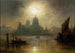 Venice, a moonlit night on the Santa Maria Salute - August Seidel — artwork view