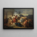 Judith toont het hoofd van Holofernes aan de Bethuliërs - August von Heckel — ingelijst kunstwerk aan de muur