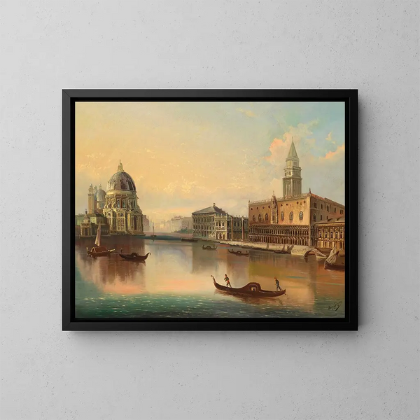 Venise - August von Siegen — ingelijst kunstwerk aan de muur