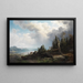 Berglandschap - August Wilhelm Leu — ingelijst kunstwerk aan de muur