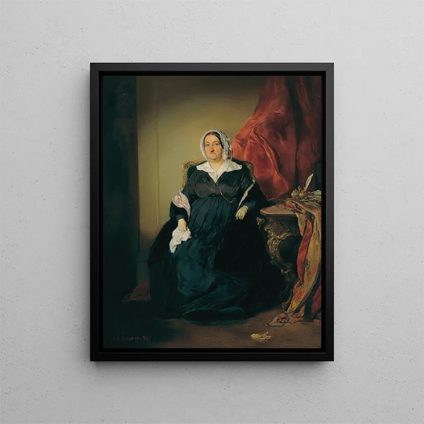 Elisabeth Imrdy Edle von Omorovicze - August von Pettenkofen — ingelijst kunstwerk aan de muur