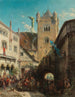 De controverse van de zangers in Wartburg - August von Wille — weergave van het kunstwerk