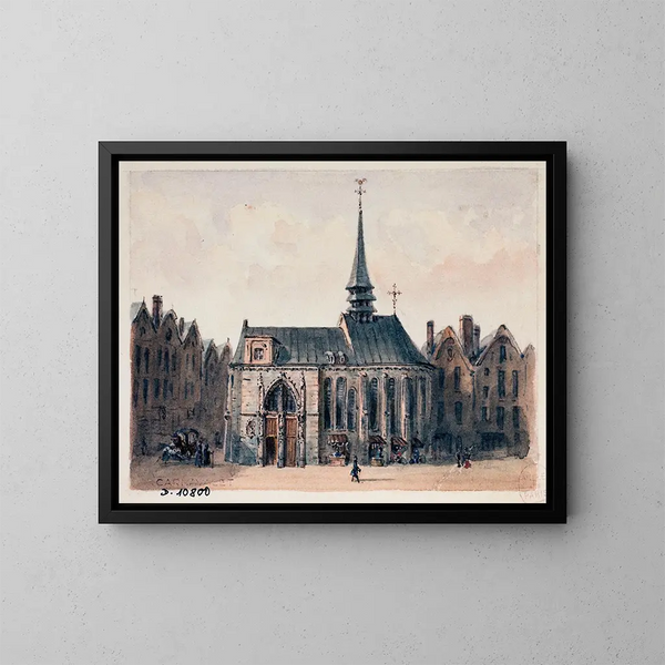 Kerk Sainte-Geneviève des Ardents - Auguste Sébastien Bénard — ingelijst kunstwerk aan de muur