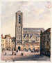 gevel van de kerk - Auguste Sébastien Bénard — weergave van het kunstwerk