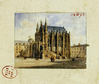 La Sainte-Chapelle - Auguste Sébastien Bénard — weergave van het kunstwerk