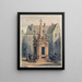 La pyramide expiatoire de Jean Chastel - Auguste Sébastien Bénard — ingelijst kunstwerk aan de muur