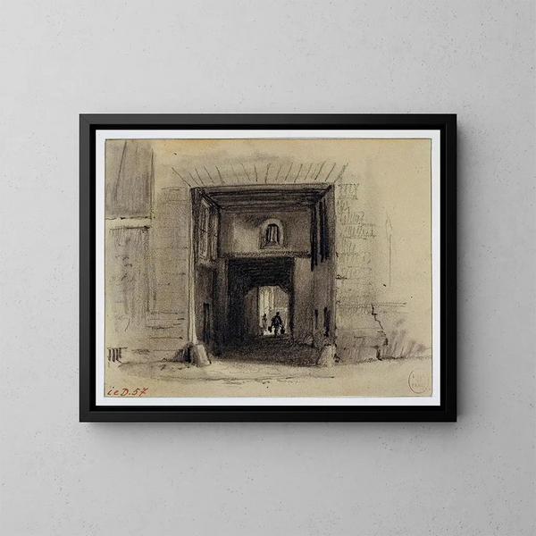 Passage Saint-Jean de Latran - Auguste Sébastien Bénard — ingelijst kunstwerk aan de muur
