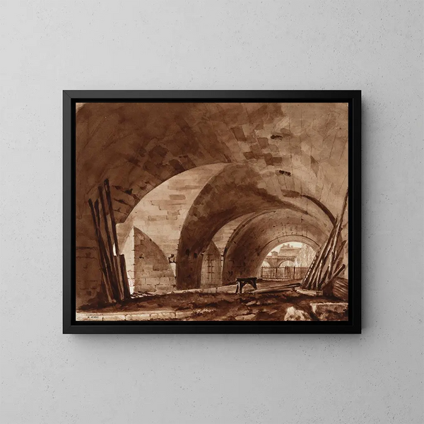 Votes du quai de Gesvres - Auguste Sébastien Bénard — ingelijst kunstwerk aan de muur