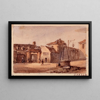 AugusteSbastien Bnard - Vue des restes de lglise Saint Martin place de la collgiale faubourg Saint Marcel.webp