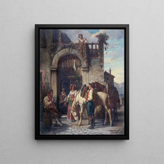 Auguste Dutuit - La halte des chevaux lauberge.webp