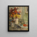 Bloemen - Auguste Oleffe — ingelijst kunstwerk aan de muur