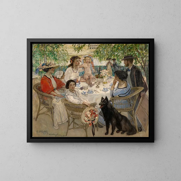 Lente - Auguste Oleffe — ingelijst kunstwerk aan de muur