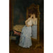 De spiegel - Auguste Toulmouche — weergave van het kunstwerk