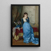 La Lettre - Auguste Toulmouche — ingelijst kunstwerk aan de muur