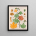 Urena lobata - Auguste de Saint-Hilaire — framed artwork on a wall