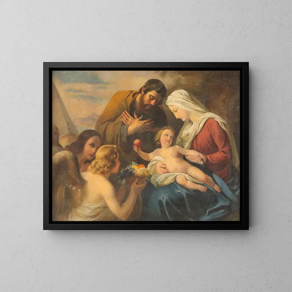 van de Heilige Familie - Oostenrijkse school — ingelijst kunstwerk aan de muur