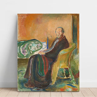 Autoportrait avec la grippe espagnole - Edvard Munch | Reproduction Tableau Décoration murale affiche copie