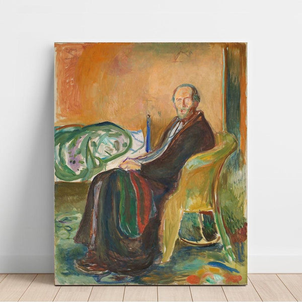 Autoportrait avec la grippe espagnole - Edvard Munch | Reproduction Tableau Décoration murale affiche copie