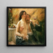 Zelfportret met zijn vrouw Charlotte Berend-Corinth en een glas sekt - Lovis Corinth — ingelijst kunstwerk aan de muur