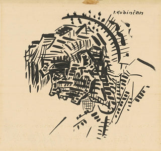 Autoportrait en tête comme P Kubnan - Arnold Peter Weisz-Kubnan
