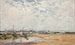 La Plage à Villerville, Normandië - Axel Lindman — weergave van het kunstwerk