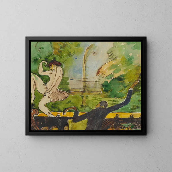 Variété - Axel Törneman — ingelijst kunstwerk aan de muur