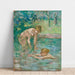 Reproductie van het schilderij Badende Vrouwen - Berthe Morisot