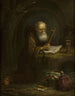 Eremiet in gebed - Balthasar Beschey — weergave van het kunstwerk
