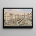 Graben in Wenen met pestkolom, een keizerlijke koets en een militair evenement - Balthasar Wigand — ingelijst kunstwerk aan de muur