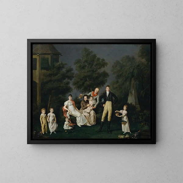 La famille Wallner - Barbara Krafft — ingelijst kunstwerk aan de muur