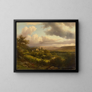 Barend Cornelis Koekkoek - Luxemburgische Landschaft mit Blick auf Schloss Berg.webp