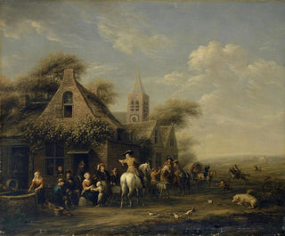 Barent Gael - Stop in front of an Inn.webp