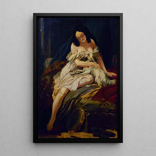 Baron Charles de Steuben - Esquisse pour le tableau La Esmeralda et sa chvre.webp