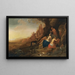 Diane en haar nimfen rustend na een jacht met twee satyrs die hen bespieden - Bartholomeus Breenbergh — ingelijst kunstwerk aan de muur