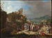 De Prediking van Johannes de Doper - Bartholomeus Breenbergh — weergave van het kunstwerk