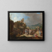 De Prediking van Johannes de Doper - Bartholomeus Breenbergh — ingelijst kunstwerk aan de muur