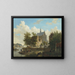 Overtocht met de veerboot in Haarlem - Bartholomeus Johannes van Hove — ingelijst kunstwerk aan de muur