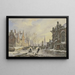 Patineurs sur un canal à Amsterdam - Bartholomeus Johannes van Hove — ingelijst kunstwerk aan de muur