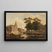 Zomerzicht van de stad - Bartholomeus Johannes van Hove — ingelijst kunstwerk aan de muur