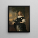 Geertruida den Dubbelde 1647-84 Echtgenote van Aert van Nes - Bartholomeus van der Helst — ingelijst kunstwerk aan de muur