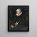 Portrait of Chrischona Jeckelmann, wife of Thomas Platter II - Bartholomäus Sarburgh — framed artwork on a wall