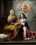 L'educatie van de Maagd - Bartolomé Esteban Murillo — weergave van het kunstwerk