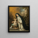 Santa Rosa de Lima - Bartolomé Esteban Murillo — ingelijst kunstwerk aan de muur