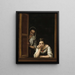 Twee vrouwen aan een raam - Bartolomé Esteban Murillo — ingelijst kunstwerk aan de muur