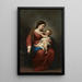 van het Madonna en Kind - Bartolomé Esteban Murillo — ingelijst kunstwerk aan de muur