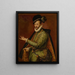 Portrait of Giulio Franchini - Bartolomeo Passarotti — framed artwork on a wall