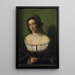 Portrait of a Lady in Mary Magdalene - Bartolomeo Veneto — framed artwork on a wall